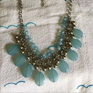 Beautiful Aqua/Ocean Blue 17” Necklace Set *New•